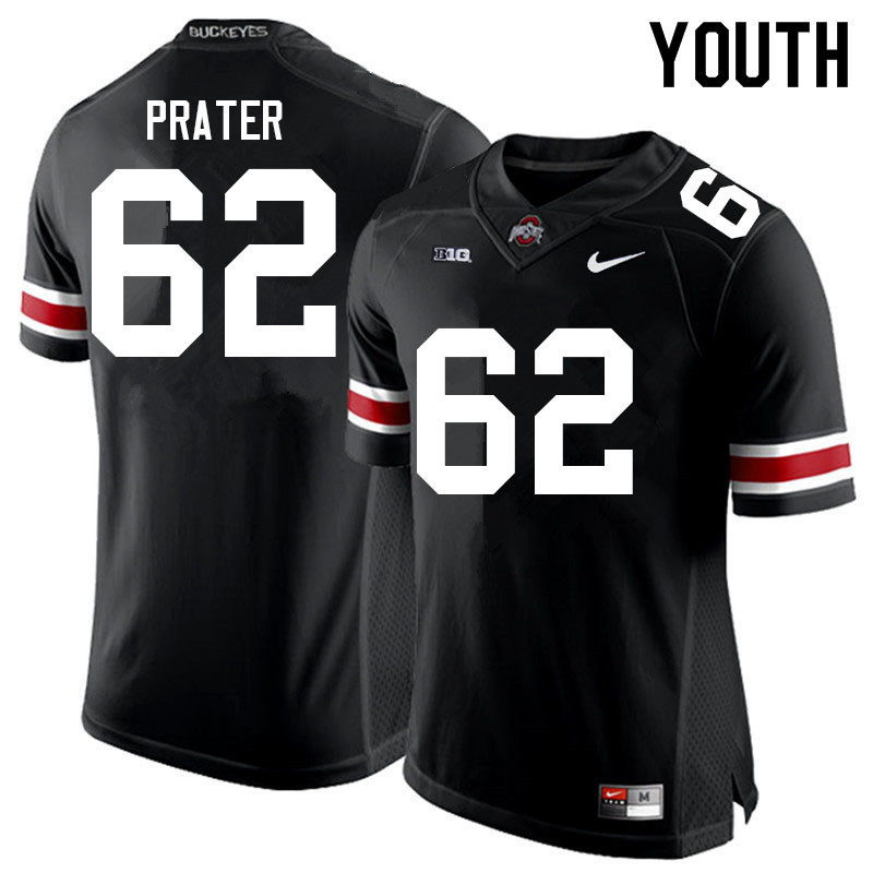 Youth Ohio State Buckeyes #62 Bryce Prater Black Authentic College Stitched Football Jersey 23YX048MT